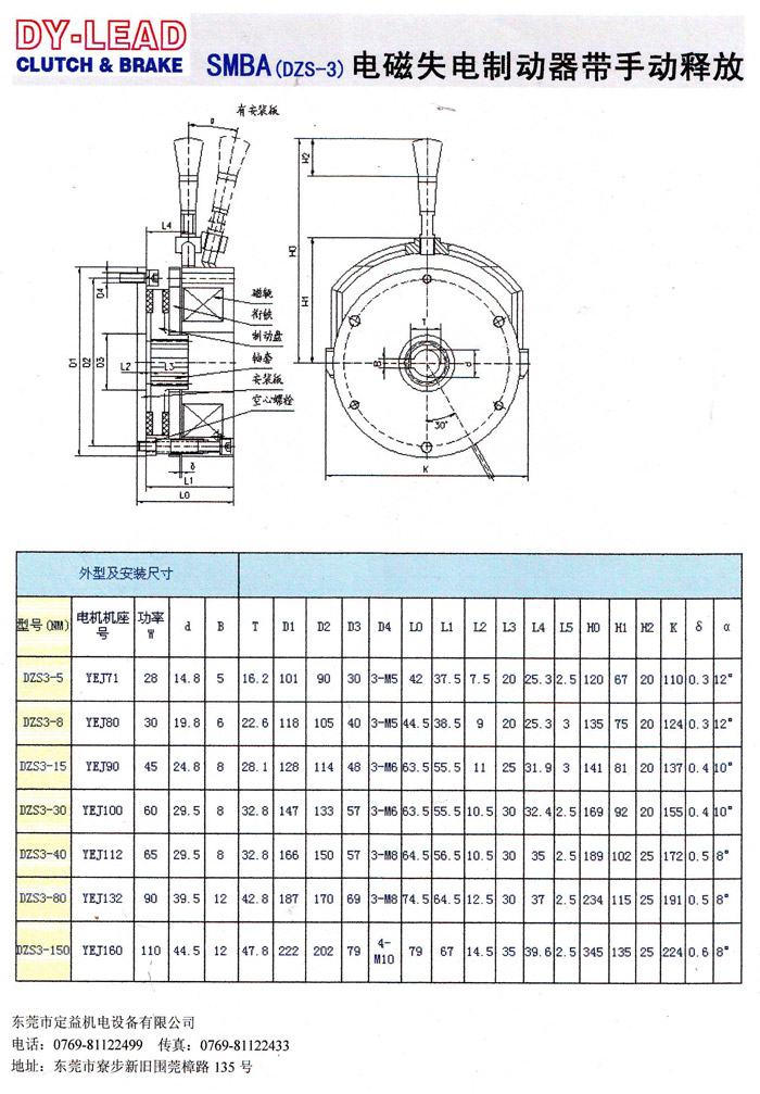 SMBA安全制動器